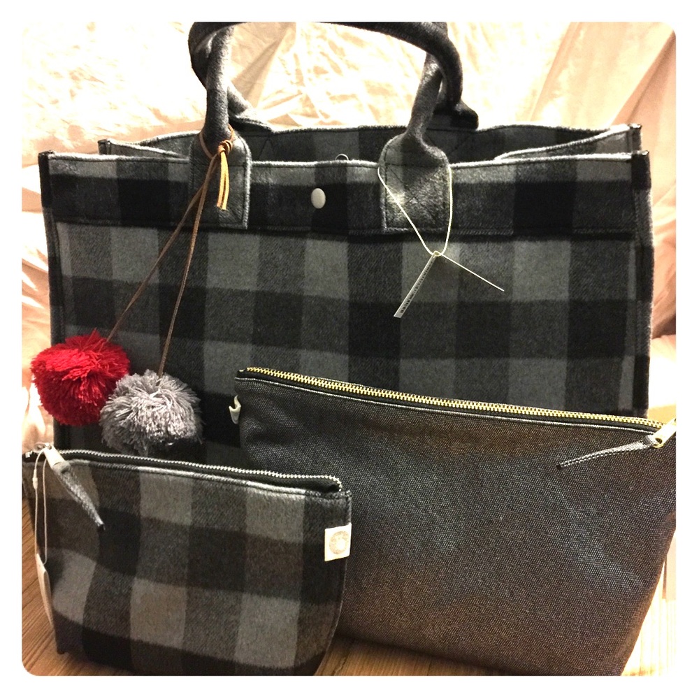 Quilted koala flannel plaid triple bundle